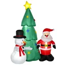 Inflatable Christmas tree 105 cm x 145 cm x 185 cm | Aosom.de