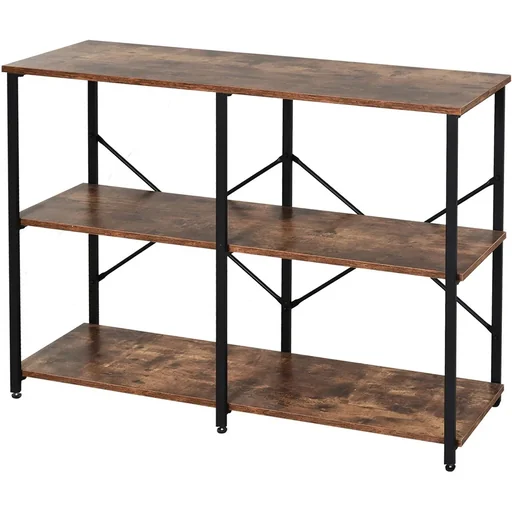 "Industrial style standing shelf image"