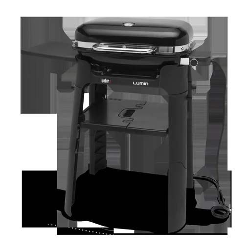 "Lumin electric grill with stand, black image"