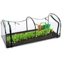 Greenhouse made of foil, green, dimensions 60 x 50 x 130 cm