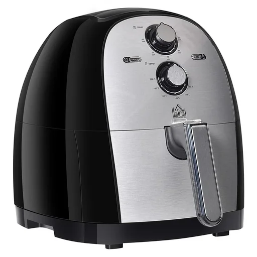 "Air fryer frying basket 5L 1700W hot air fryer for frying, grilling, roasting, baking without fat PP aluminum silver image"