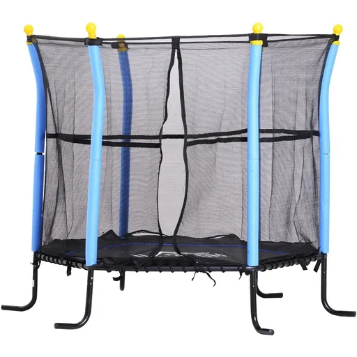 "Trampoline children's garden trampoline with safety net edge cover Ø155cm up to 60kg image"