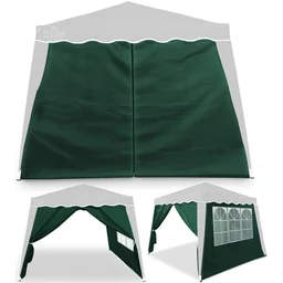 2x zijwand vouwpaviljoen Capri groen 3x3m