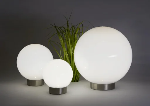 "Solar ball with white and color changing LED - 20cm image"