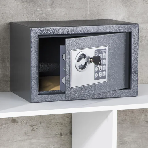 "Safe with electronic combination lock image"