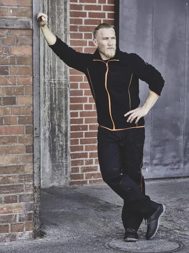 "Trousers, color black/red, size 56 image"