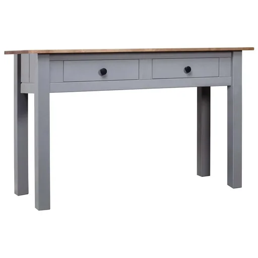 "Wall table Panama Range 110x40x72 cm solid pine grey image"