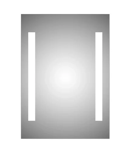 "Bathroom mirror with lighting, "Horizon" - 50 x 70 cm - Light color neutral white image"
