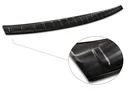 Stainless steel loading sill protector, Mercedes CLA II Sh. Br. X118, 2019>, graphite/black, OEM quality, brushed