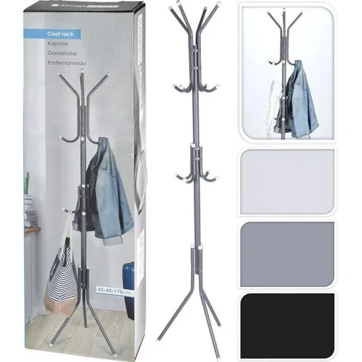 "Storage Solutions Clothes Rack Standing - 45x45x175 cm - Metal image"