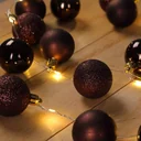 Christmas lights balls 40-LED - bronze - 2m