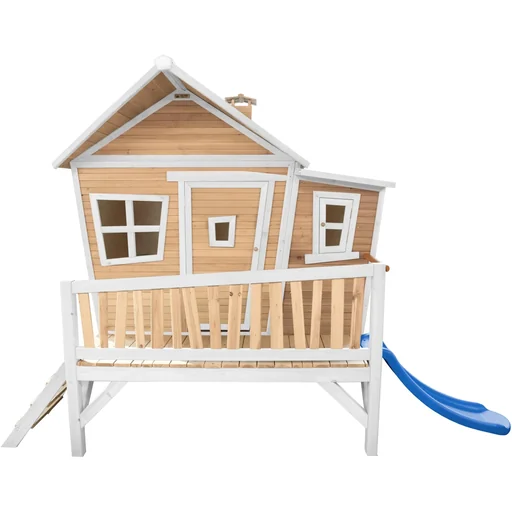 "Emma Playhouse Brown/White - Blue Slide image"