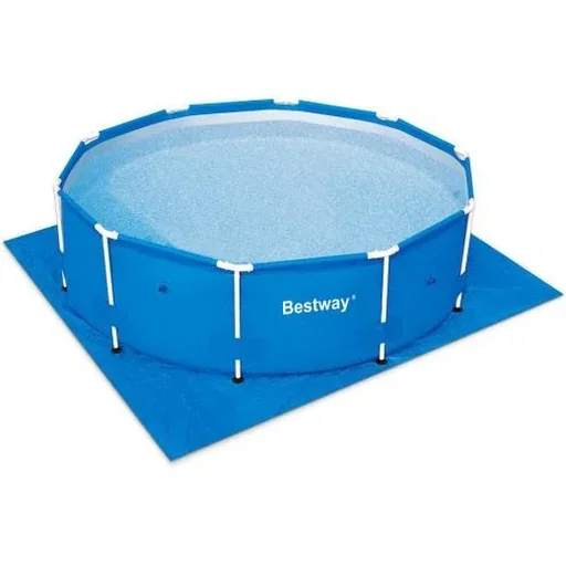 "Swimming pool floor cover - 396 x 396 cm - protective floor image"
