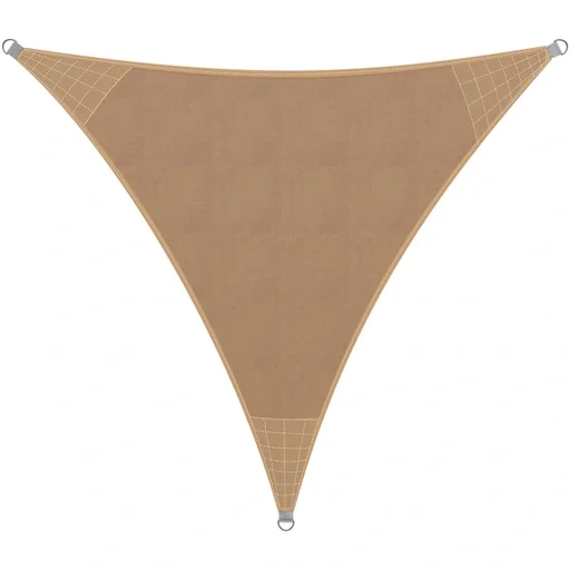 "Canvas HDPE triangle 4x4x4m sand image"
