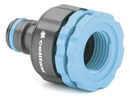Koppeling met binnendraad 1/2" 3/4" 1", ABS turquoise grijs, ergonomisch ontwerp voor