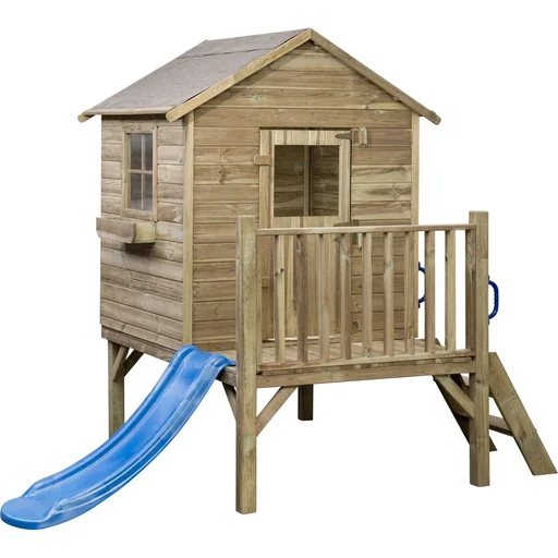 "Camilla playhouse with slide green image"