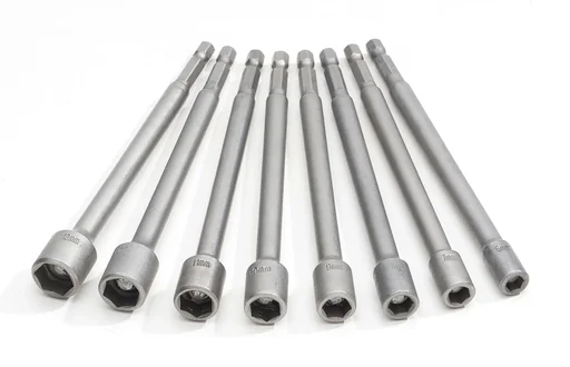 "Socket wrench set 8-piece + 6-point direct mount for cordless screwdriver image"