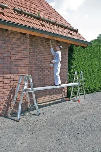 "Teleboard telescopic aluminum plank extendable from 1.74 to 2.98 m length image"