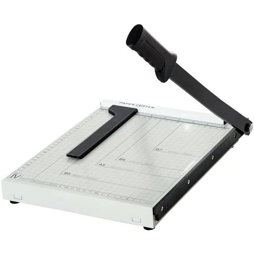 "Paper cutting machine lever cutter paper cutter metal white image"