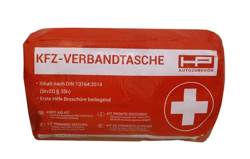 "Motor vehicle first aid kit - DIN 13164:2014 image"