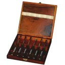 Chisel - wood cutting set 6-piece - with storage box