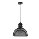 Pendant light, ceiling lamp, ceiling spotlight, modern style, E27, 40 W, kitchen, bar, living room, bedroom, steel, black