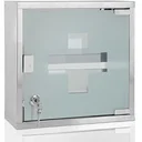 First aid medicine cabinet including key small