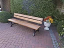Salzburg park bench, painted brown