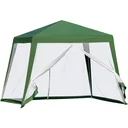 gazebo with mosquito net beige