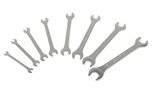 "8-piece open-end wrench set image"