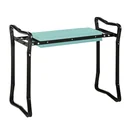 Knee bench for gardening Folding garden stool Garden bench Knee aid up to 150 kg EVA foam Steel Dark green 58 x