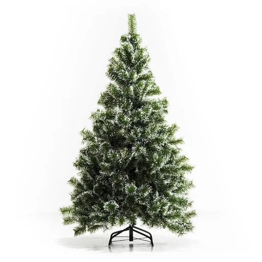 "Artificial Christmas tree with metal stand green image"