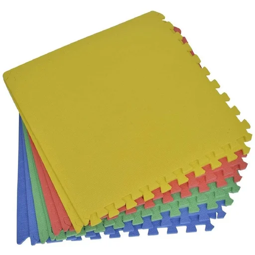 "Puzzle mat play mat protective mat set EVA 8 pcs colorful image"