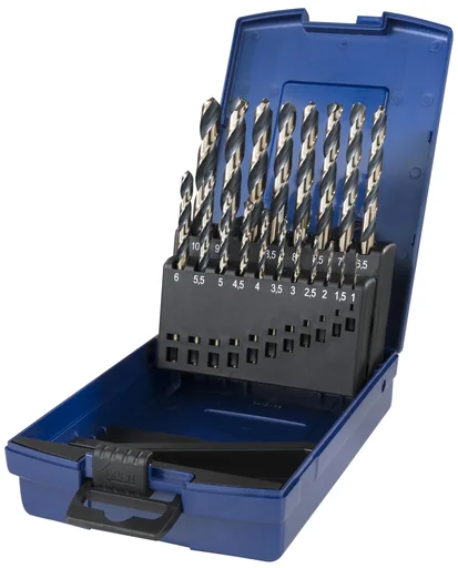 "HSS twist drill set 19-piece image"