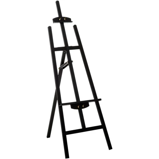 "Easel Stretcher Frame Studio Easel 90° Adjustable Beech Black image"