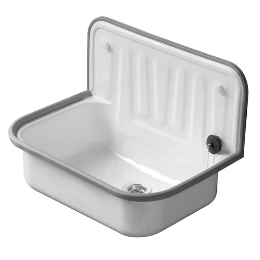 "Sink steel - white enamelled image"
