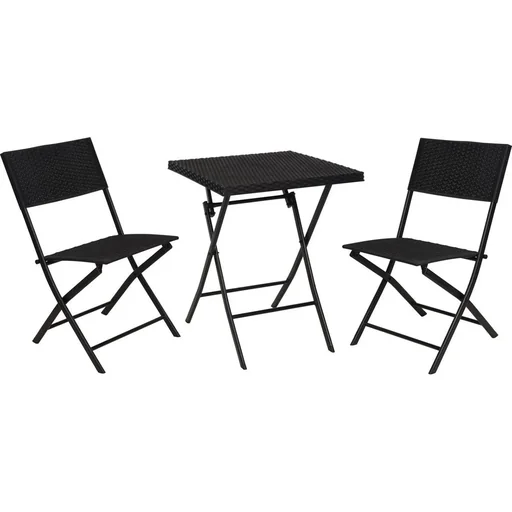 "Pro Garden 3-piece garden furniture set - black image"