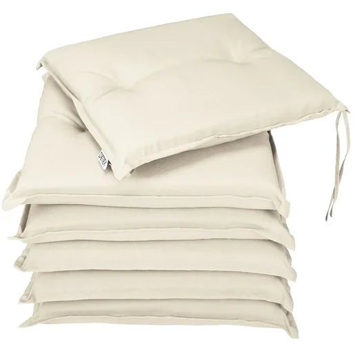 "Seat cushions - set of 6 - Boston Cream - 43x39x5cm image"