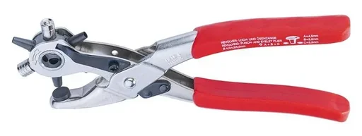 "Revolver hole punch and eyelet pliers including 20 eyelets each in A, B + C image"