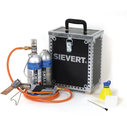"Promatic soldering iron set titanium in a box image"