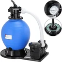 Sand filter pump for swimming pool - 600W - 15,900 L/h - 60L tank