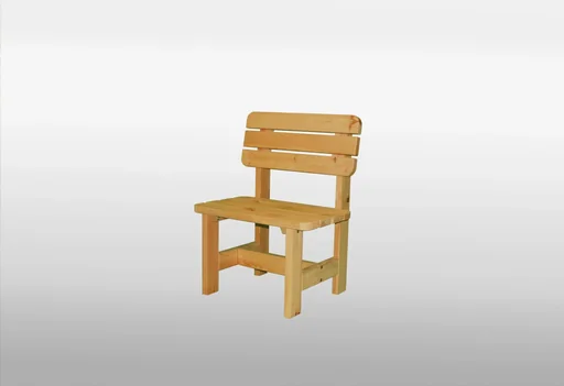 "Wooden armchair Summer honey brown image"