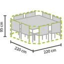 Outdoor cover for octagonal garden set