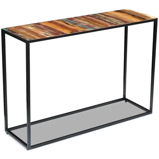 "Wall table 110x35x76 cm made of solid recycled wood image"