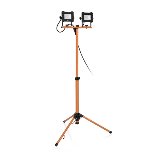 "LED double tripod floodlight with 2 x 10 watts image"