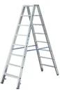 Double ladder 2x4 steps aluminum