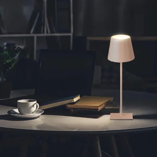 "VT-7703 Table Lamp - 4000K - Dimmable by Touch - Rechargeable - Gold image"