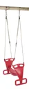 Double swing seat plastic red, back to back