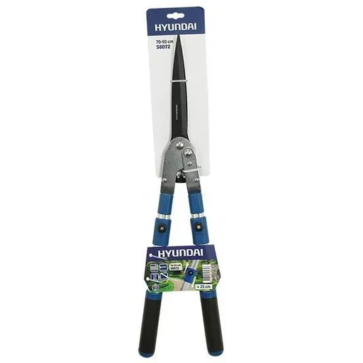 "Telescopic hedge trimmer with serrated blade image"