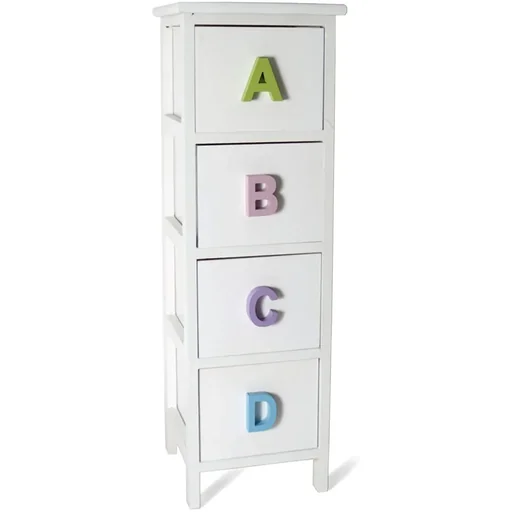 "Decorlife Dafne Chest of Drawers - 4 Drawers - 40x30x57 cm image"